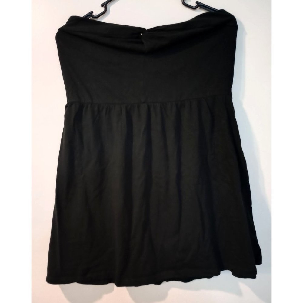 Swimsuit Cover Up or Strapless Tunic Black